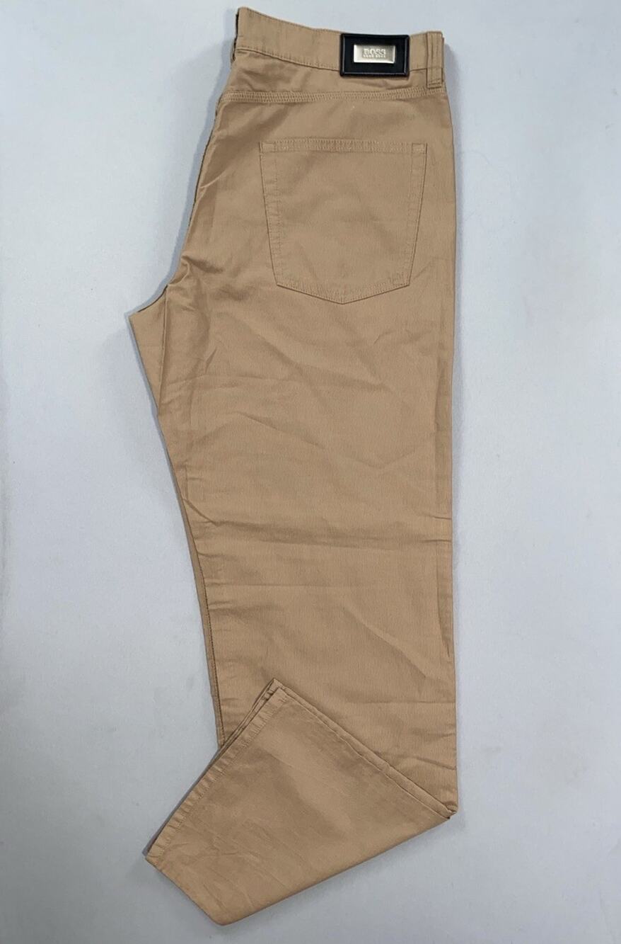 Hugo Boss Vintage Alabama 5-Pocket Micro-Corduroy Pants, Jeans. Beige, 36X32 GUC